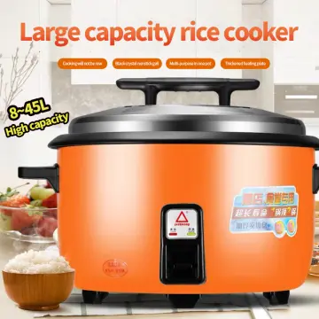 Electric Cooker Rice Cooker Large Capacity 8-28L with Steamer Canteen Hotel  Commercial Hotel Home Old-Fashioned Large Rice Cooker 8-40 People (Size 