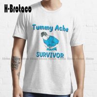 Tummy Ache Survivor Shirt Trending T-Shirt White Tshirts High Quality Cute Elegant Lovely Kawaii Cartoon Sweet Cotton Tee Shirts