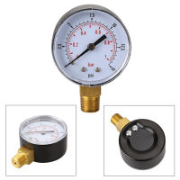 TS-50-15psi 015 PSI 01บาร์เครื่องวัดความดันน้ำ Manometer เครื่องอัดก๊าซสูญญากาศไฮดรอลิก Double Scale ความดันอากาศ Manometer