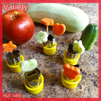 Variety ✨Hot Sale✨ 5 pcs เครื่องตัดผักรูปทรงชุด DIY เครื่องตัดคุกกี้ดอกไม้สำหรับเด็กรูปร่างอาหารเครื่องตัดผลไม้แม่พิมพ์ครัวอุปกรณ์เสริม