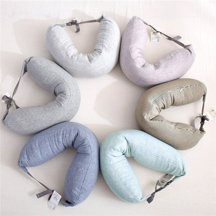 Cotton travel neck top pillow