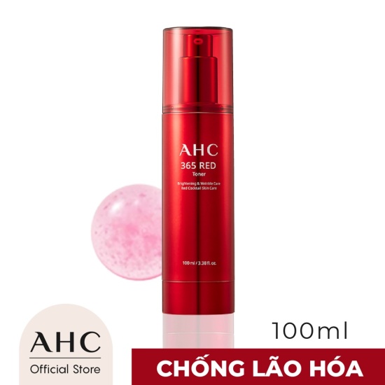 Nước cân bằng chống lão hóa làm sáng da ahc 365 red toner 100ml - ảnh sản phẩm 1