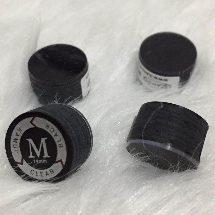 3pcs Medium Black Original Layered & Laminated Kamui Billiards Cue Tip