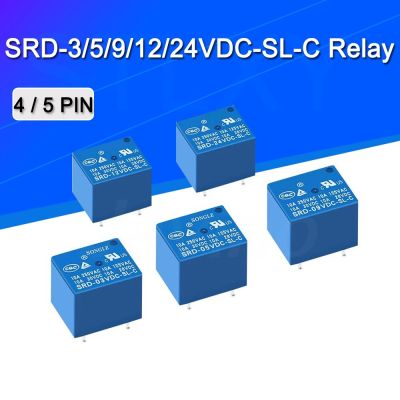 5PCS Relay SRD-12VDC-SL-C SRD-12VDC-SL SRD-12VDC SRD-12V relays 4/5PINS 12V DC High Quality Electrical Circuitry Parts