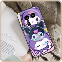 phone stand holder Shockproof Phone Case For OPPO Find X6 Pro Cartoon Cute Original Cover TPU Anti-dust protective