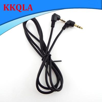 QKKQLA 0.5m/1m 3.5mm Male to Male Connector Extension Cable 90 Degree Angle for Car AUX Speaker Stereo Audio Wire
