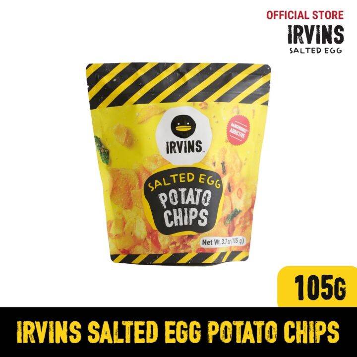 IRVINS Salted Egg Potato Chips 105g (Small) | Lazada PH