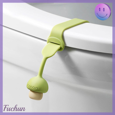 Fuchun ฝาปิดฝาชักโครกซิลิโคน1ชิ้น,แหวนรูปเห็ดที่จับแบบ Flapper Handle ผู้ถือห้องน้ำในครัวเรือนอุปกรณ์เสริม WC