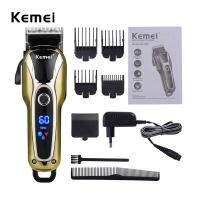 Kemei KM-1990 ของแท้100% แบตเตอเลี่ยนตัดผมไร้สาย ปัตตาเลี่ยนตัดผมชาย แบตตาเลี่ยนแกะลาย แบตเตอร์เลี่ยนไฟฟ้า อุปกรณ์ตัดผม Taper Lever Cordless High Technology Professional Hair Clipper For Men &amp; Women (สีเงิน) มีรับประกันสินค้า