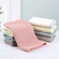 ♞♀✵ Baby Infants Washcloth Face Towel Baby Muslin Burp Cloth Solid Color Absorbent Saliva Towel Soft Cotton Crepe Feeding Bibs for N