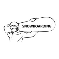 【cw】 Car Stickers Decor Motorcycle Decals Snowboarding Extreme Sports Decorative Accessories Creative Waterproof PVC18cmx9cm ！