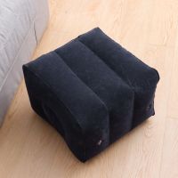 ☌● Travel Rest Pillow Travel Leg Rest Pillow Bed Travel Pillows for Sleeping Airplane Breathable Adjustable Height Stool Recliner