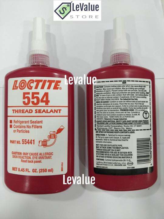 LOCTITE 554 Thread Sealant Refrigerant Sealant 250ml 55441 Lazada