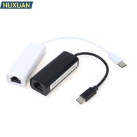 Konverter Antarmuka Kabel Jaringan USB 3.1 Tipe C USB-C Ke RJ45 100Mbps Ethernet LAN Kartu Jaringan untuk Komputer Tablet Baru