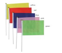 14X21cm small flags waving red yellow blue green pink color floating flag pure color flags morning exercises flag free drop ship