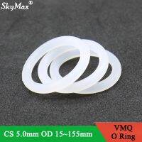 【DT】hot！ 10pcs VMQ O Gasket 5mm 15   150mm Silicone Rubber Insulated Washer Round Nontoxi