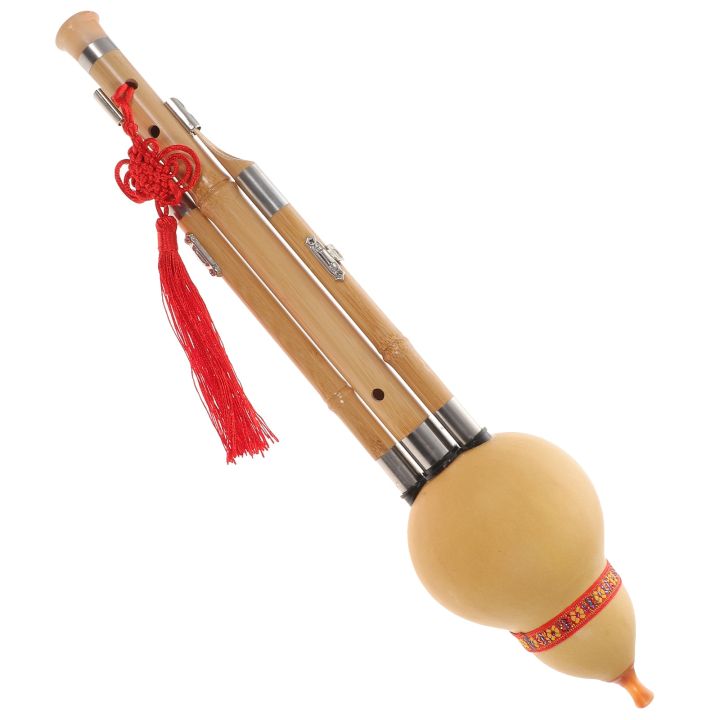 hulusi-น้ำเต้าไม้ไผ่ทำด้วยมือของจีนขลุ่ยน้ำเต้าเครื่องดนตรีชาติพันธุ์กุญแจสำหรับคนรักดนตรีมือใหม่-สุ่มรูปแบบ