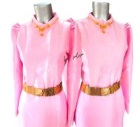 เสื้อไทยบรมพิมานสีชมพู (เสื้ออย่างเดียว) ตัดเย็บด้วยผ้าไหมทอหนา ซิปหลัง สุภาพ เรียบร้อย สง่างาม