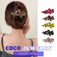 COCOJEWELRY กิ๊ฟติดผมผีเสื้อตาข่ายสีแดงใหม่ที่ด้านหลังของแผ่นดิสก์ผมสิ่งประดิษฐ์