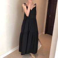 ?Layer Dress ??  เดรสแต่งเลเยอร์2ชั้น สายผูกไหล่TD345