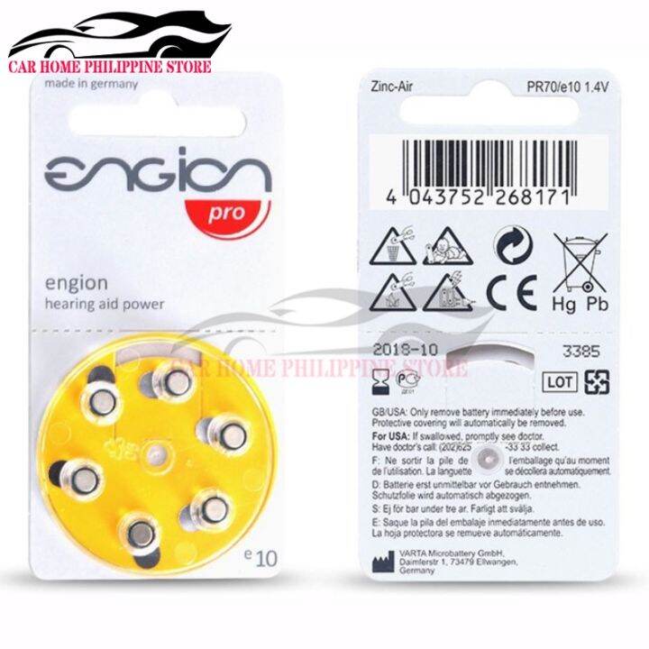 A10 Hearing Aid Battery for Invisible Hearing Aid (6s/pack) Lazada PH