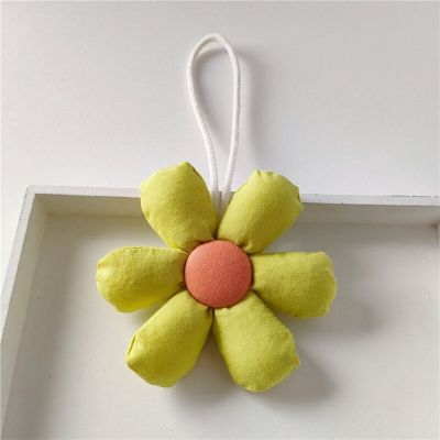 Kawaii Keychains Flowers Key Holder Fabric Mini Bag Accessories Female Cute Handbags Pendant Gift Wholesale Items for Business Key Chains