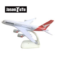 JASON TUTU 20ซม. Qantas Airbus A380เครื่องบินรุ่นเครื่องบินรุ่นเครื่องบิน Diecast โลหะ1300 Scale เครื่องบินโรงงาน Drop Shipping