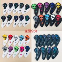 2023○ Golf clubs set of skulls iron group head protective cap sets of high-grade PU exquisite embroidery magnet closure