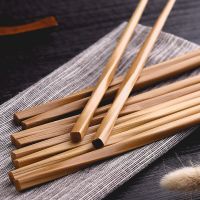 ETXA Pair of Carbonized Twist Chopsticks Nanzhu Family Loaded Bamboo Chopsticks Solid Wood Pointed Chopsticks Chinese Tableware