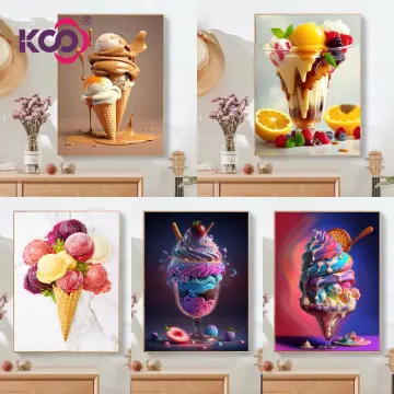 Ice Scream Poster Diamond Painting 