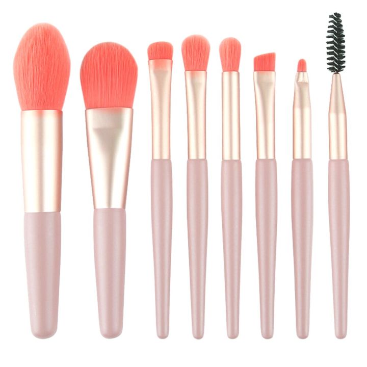 mini-8pcs-makeup-brush-set-portable-blush-powder-foundation-brush-eye-shadow-concealer-eyebrow-lip-highlighter-brush-beauty-tool-makeup-brushes-sets