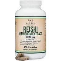 Double Wood Reishi Mushroom Extract 1000 mg 300 Capsules