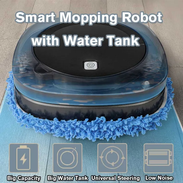 Household Automatic Smart Mopping Machine With Water Tank Sweeper