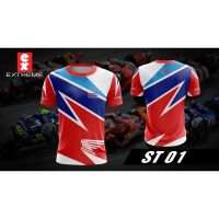 ฮอนด้า HRC ซับพลัสขนาด XS-4XL เสื้อยืด 3D ชาย/หญิงฤดูร้อนแขนสั้น