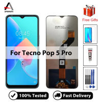 6.52 ต้นฉบับสำหรับ Tecno Pop 5 Pro จอแสดงผล LCD Touch Screen Digiziter สมัชชาเปลี่ยนสำหรับ Pro 5 Pro BD4j สัมผัสแผงไม่มีพิกเซลตาย