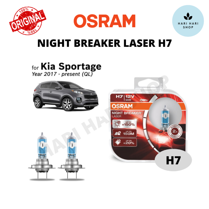 OSRAM NIGHT BREAKER LASER H7 +150% Brighter Halogen Headlight Bulb