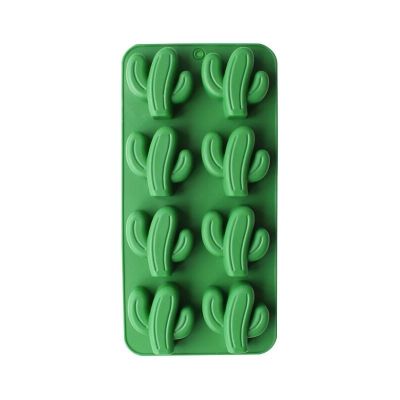GL-แม่พิมพ์ ซิลิโคน รูปกระบองเพชร 8 ช่อง (คละสี) Cactus silicone mold