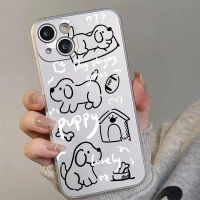 เคสโทรศัพท์ซิลิโคน TPU แบบนิ่ม ลายสุนัขน่ารัก กันกระแทก สําหรับ IPhone 14 11 13 12 Pro XS Max XR X 8 + 7 6S Plus Mini