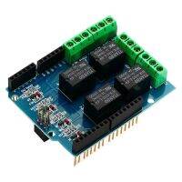 รีเลย์ชิลด์4แชนเนล5V 4ช่องโมดูลรีเลย์4ch Sn สำหรับ Te315 Arduino