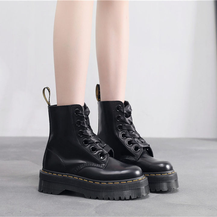 doc-dr-martens-air-wair-1460-มาร์ตินบู๊ทส์-6-ตารองเท้าแพลตฟอร์มหนังแท้นางแบบคู่รักรองเท้าทำงานunisex