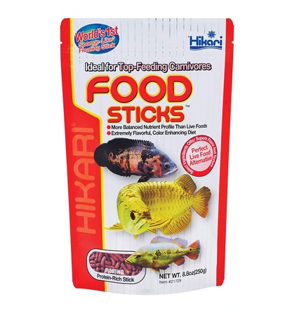 hikari-tropical-food-sticks-57g-ฮิคาริ-ทรอปิคอล-ฟู๊ดสติกส์-อาหารสำหรับกลุ่มปลากินเนื้อ-รูปแบบแท่ง-ย่อยง่าย