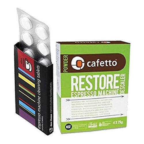 Espresso Machine Cleaning & Descaling Pack Cino Cleano 8 Tablets and