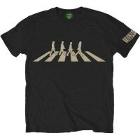 เสื้อยืด ผ้าฝ้ายแท้ Custom design Mens Printed fashion T-Shirts The Beatles Abbey Road Silhouette Cool Cotton breathble soft tshirt for Men