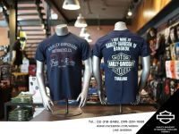 Harley-Davison Explore S/S BLU ฮาร์เล่ย์เสื้อยืดแขนสั้นชาย