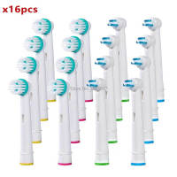 R 16Pcs/Set Generic For Oral-B Professional Ortho Brush Head &amp; Power Tip Brush Kit Replacement Electric Toothbrush Heads