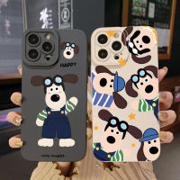 สำหรับ Infinix Note 12 G96ขายดี20S 12i 10S 11S 10i Smart 6 HD X6511 X657B X6512 Happy Dog ขอบสี่เหลี่ยมเคสป้องกันเลนส์เต็ม