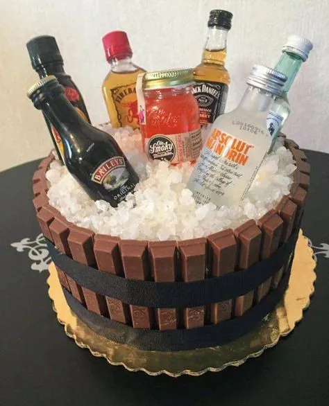Alcohol Birthday Cake Ideas Images (Pictures) | Alcohol birthday cake, Alcohol  cake, Pretty birthday cakes