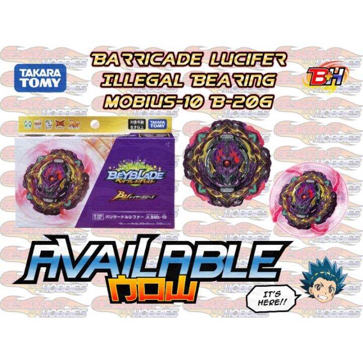 【READY STOCK】 ♠Original Takara Tomy Beyblade Burst BU Booster - B-206 ...