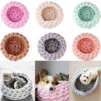 New 2 size handmade Knitted Cat Bed warm winter bed small soft dog beds cat cave washable pet beds for cats 35/40cm