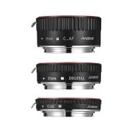 Ready Andoer Brand New Upgraded Macro Extension Tube Set 3-Piece 13mm 21mm 31mm Auto Focus Extension Tube Rings for Canon EOS Camera Body and Lens of The 35mm SLR for Canon all EF and EF-S Lenses thumbnail